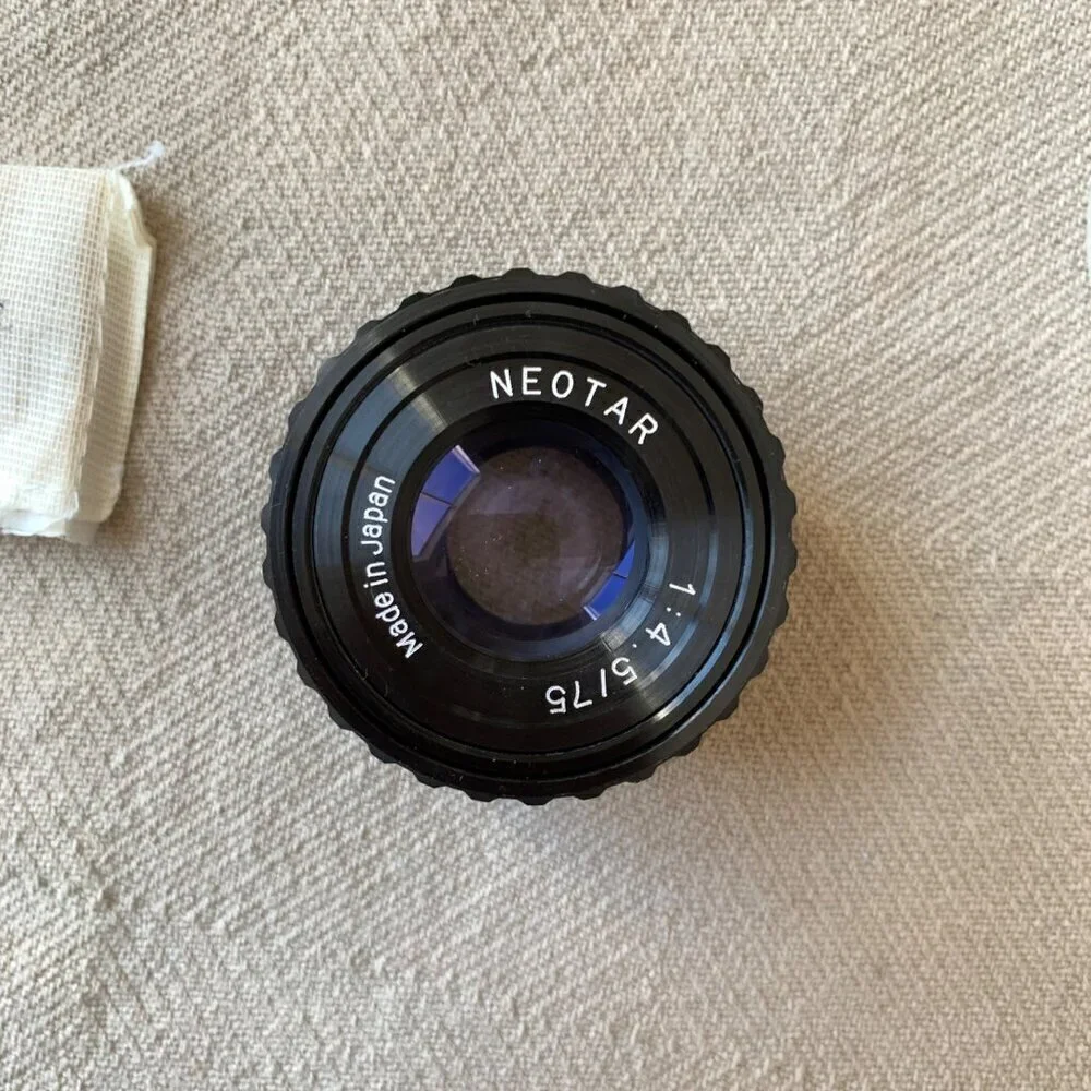 Neotar 75mm f 4.5 Japan Lens in Original Box